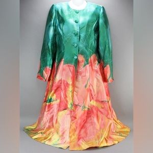 Ashro satin dress with cardigan size 8 NWT 2 pc set